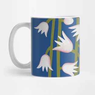 Climbing Lillies on Classic Blue Mug